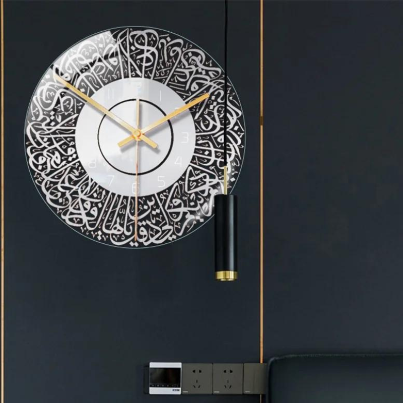 Islamiq - Stylish Islamic Wall Clock in Acrylic | A blend of tradition and modern elegance