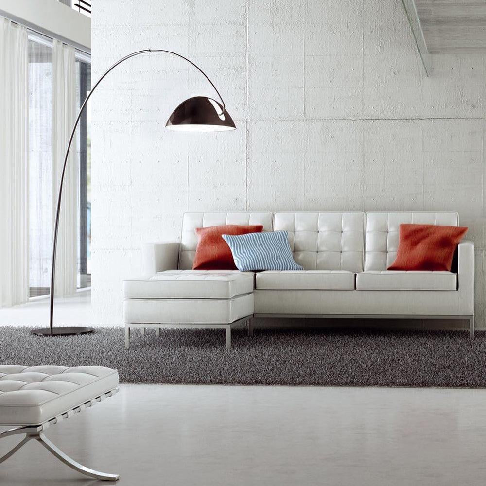 Modern Iron Arc Curve Floor Lamp | LED Lighting for Stylish Living Rooms