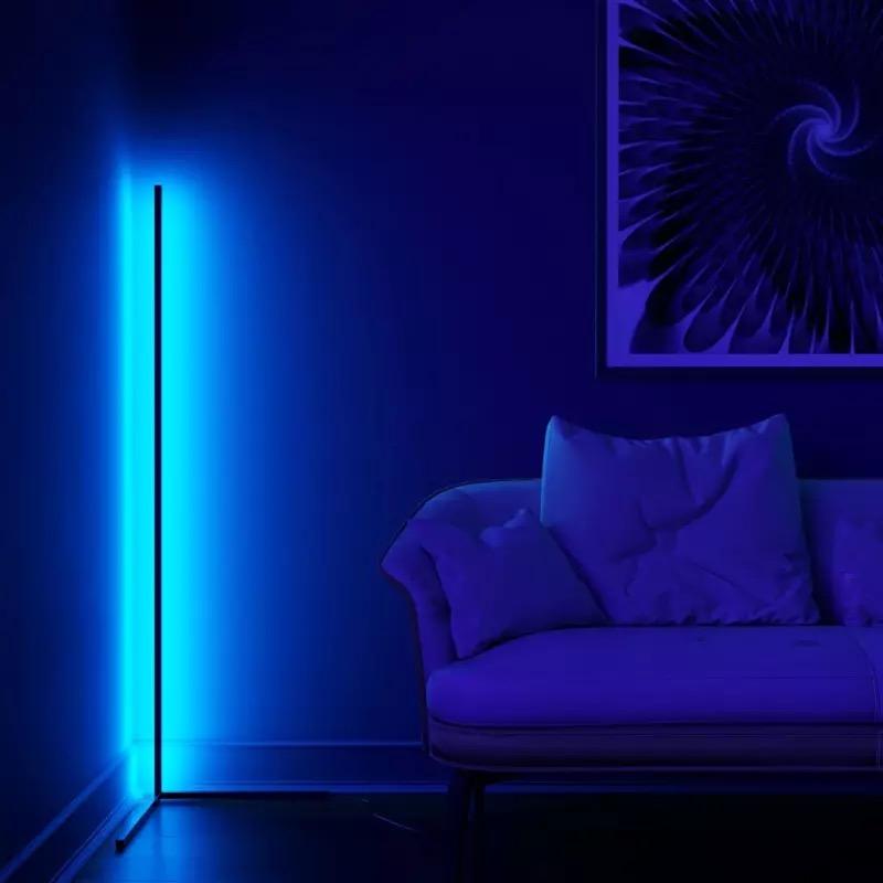 Futuristic RGB LED Floor Lamps | Remote & App Controlled Lighting