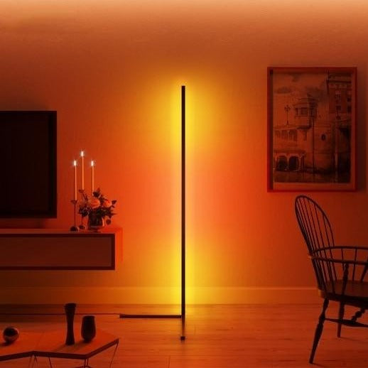 Futuristic RGB LED Floor Lamps | Remote & App Controlled Lighting