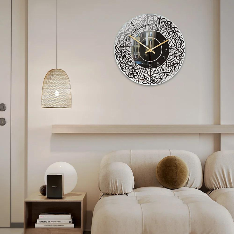 Islamiq - Stylish Islamic Wall Clock in Acrylic | A blend of tradition and modern elegance