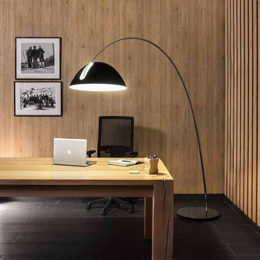 Modern Iron Arc Curve Floor Lamp | LED Lighting for Stylish Living Rooms