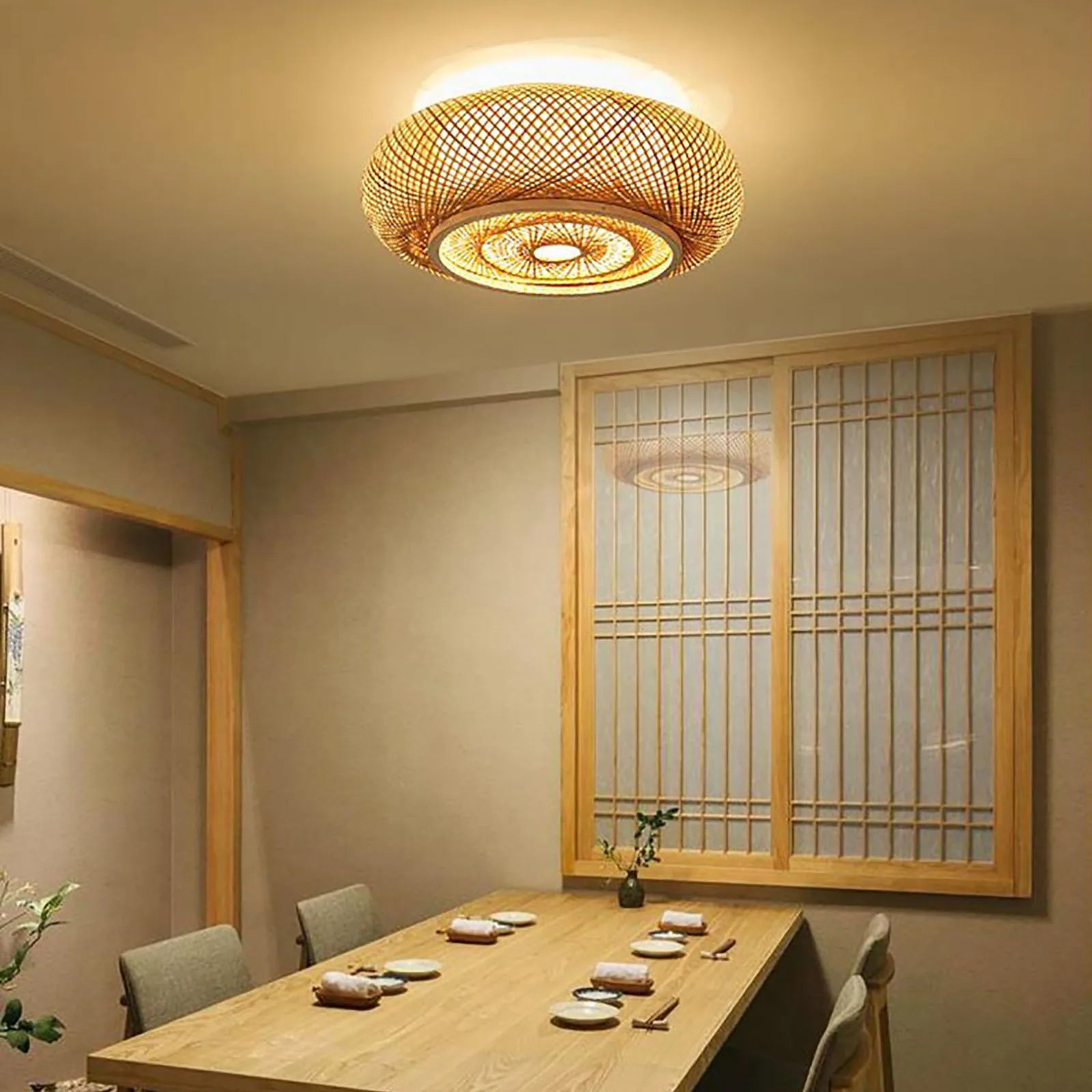 BambooWhisper - Bamboo Recessed Ceiling Light