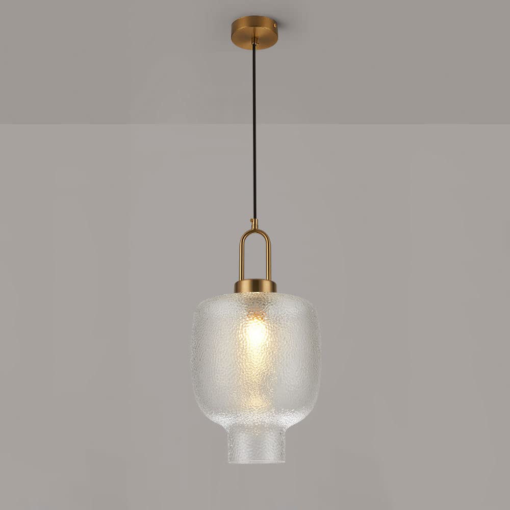 Modern Brass Glass Pendant Light | Elegant Rustic Illumination