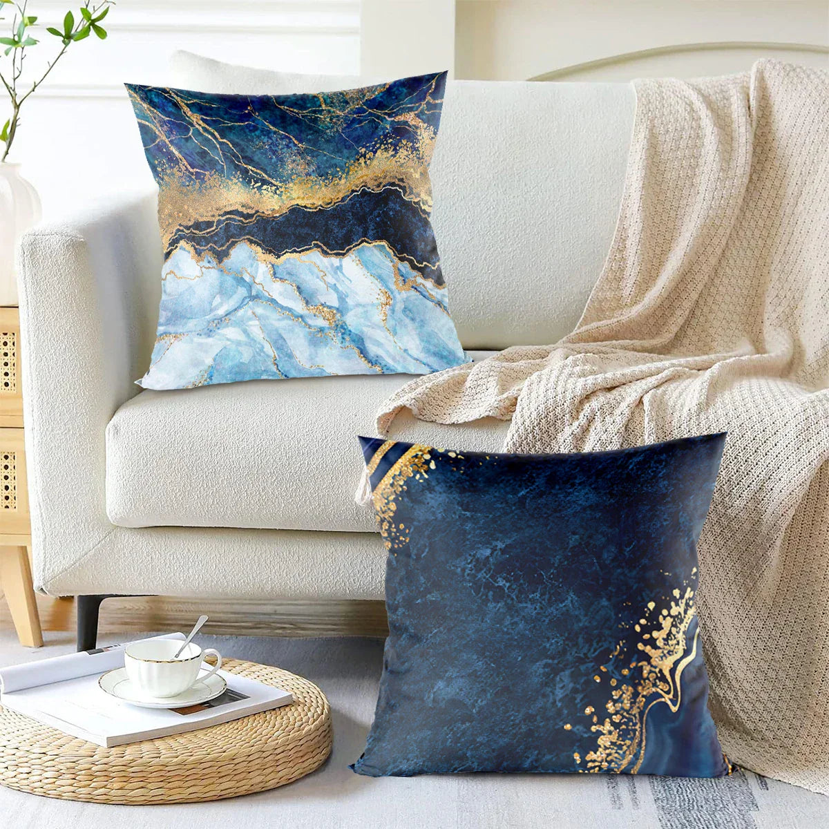 LuminaWave - Pillowcase with Pebble Pattern