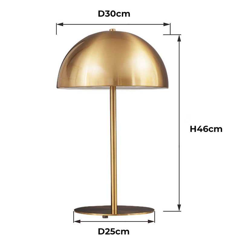 Modern Mushroom Bedside Lamp Collection | Elegant Metal Table Lamps