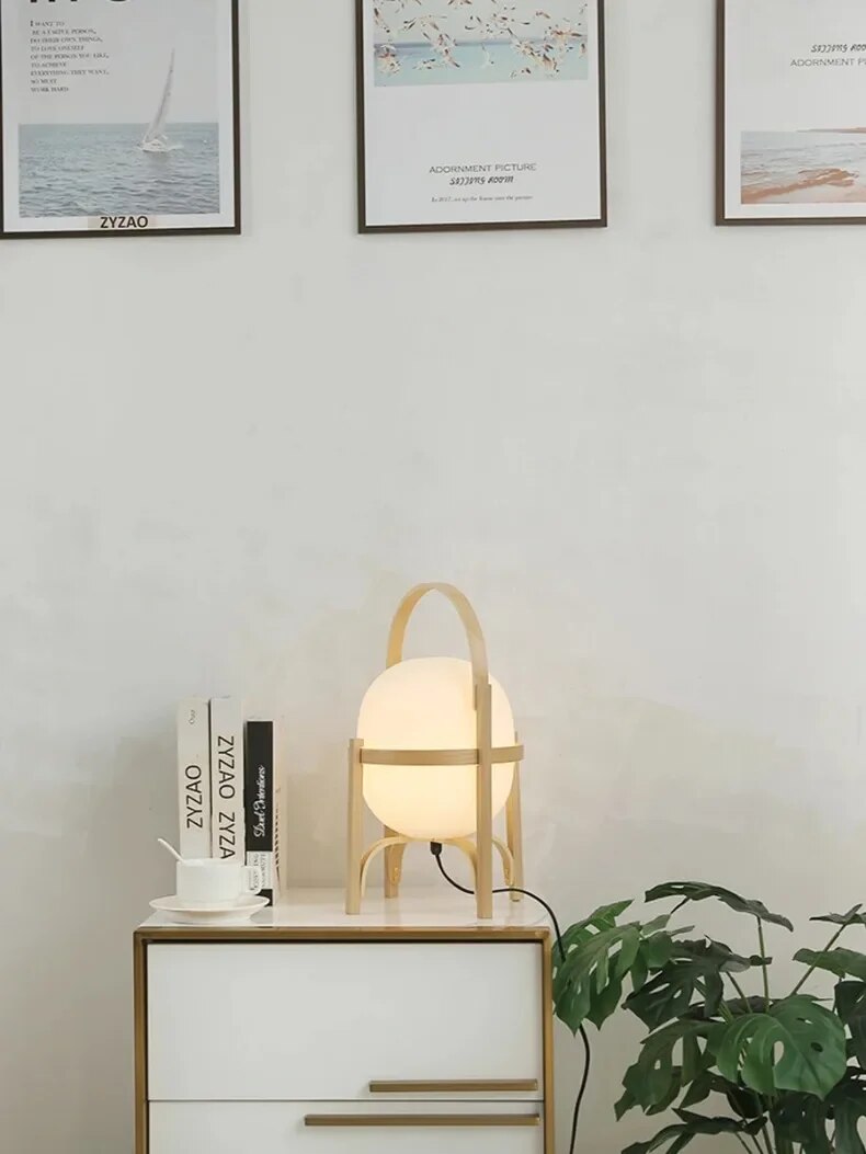 WoodCraft - Modern Wooden Table Lamp