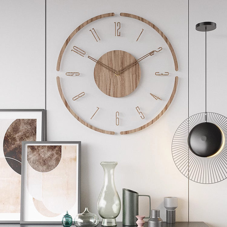 TimeWood - Nordic Stylish Solid Wood Wall Clock | Timeless design with natural elegance