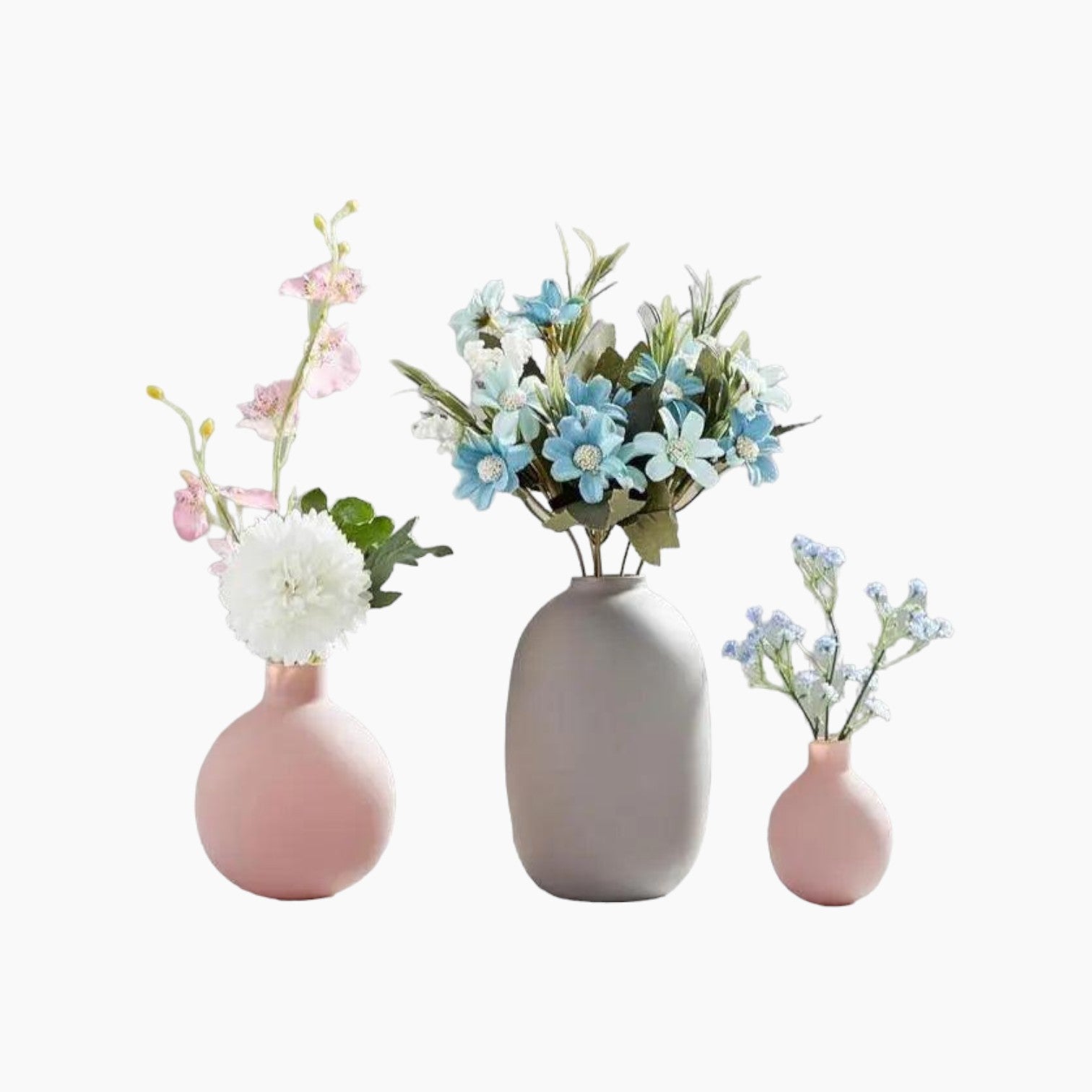 Modern Ceramic Vase Collection | Multi-Color Stylish Minimalist Home Decoration