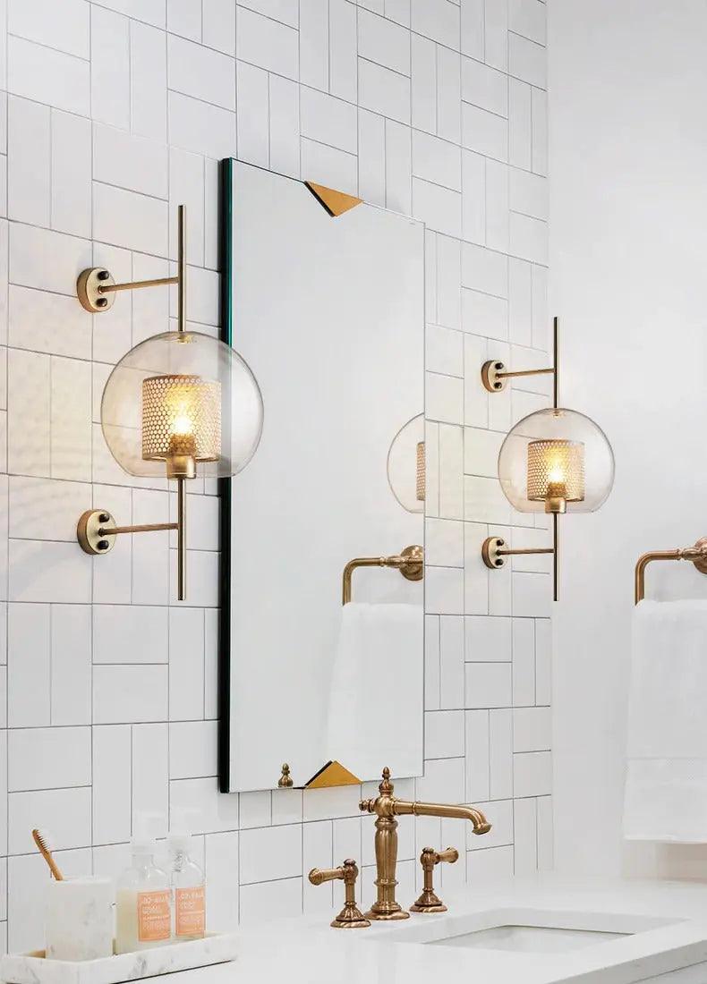 Luxury Wall Lights | Modern Nordic Design with Glass and Metal Finish