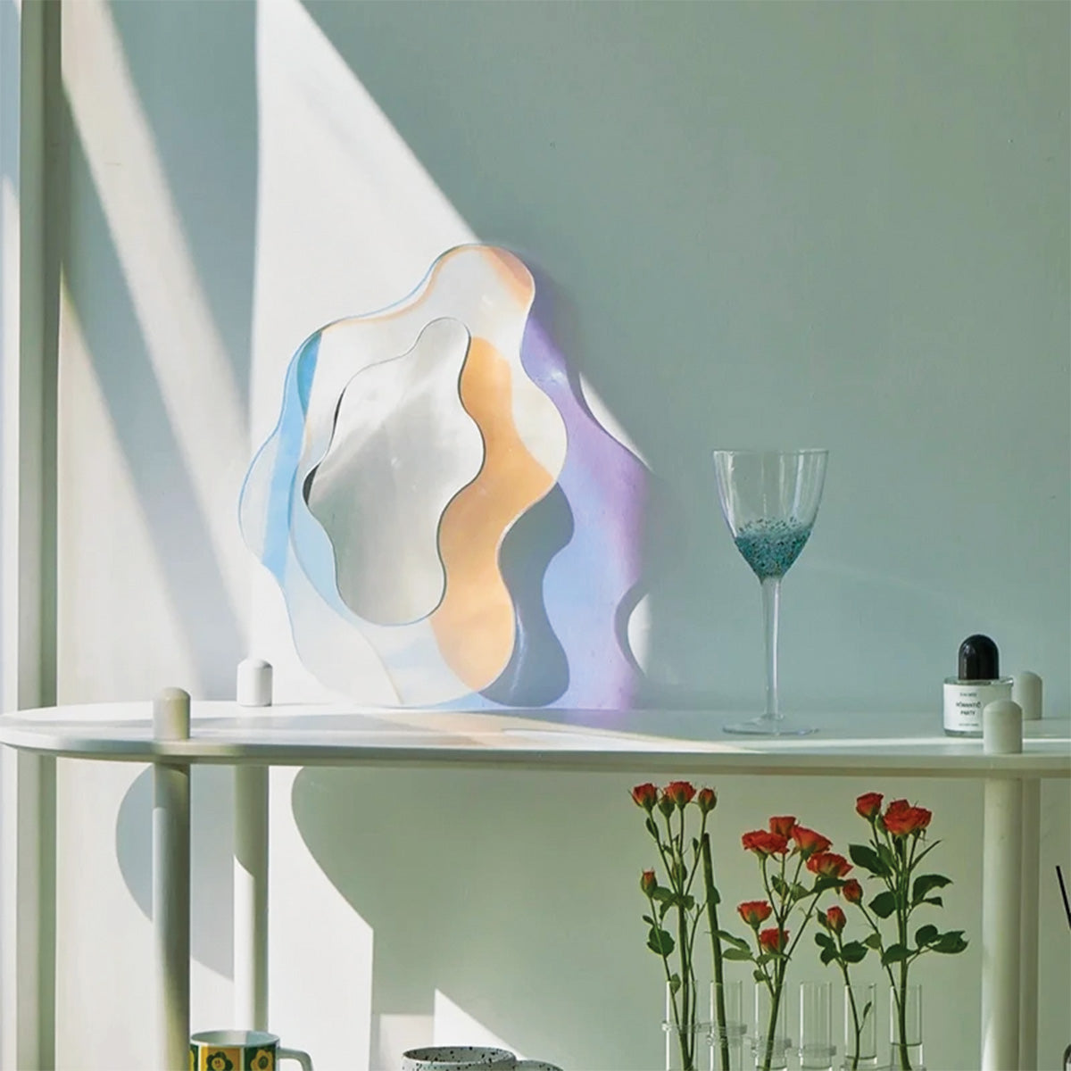 Wavy Astro Mirror | Unique Curved Design for Modern Decor