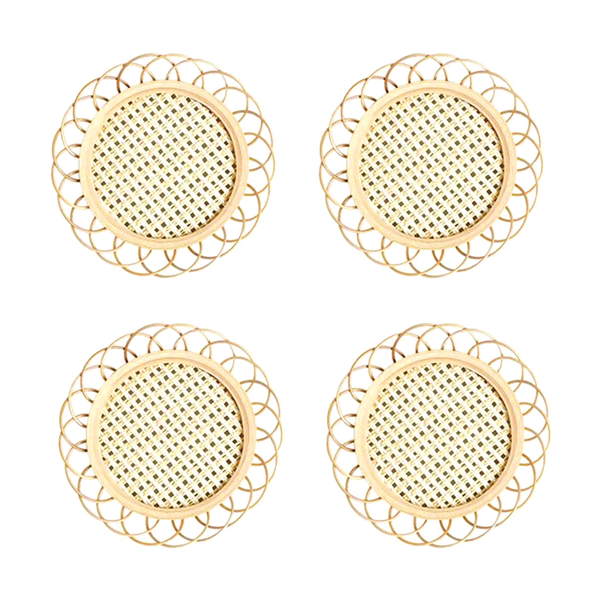 Bamboo Coaster Set | Modern, High-Quality Drink Mats