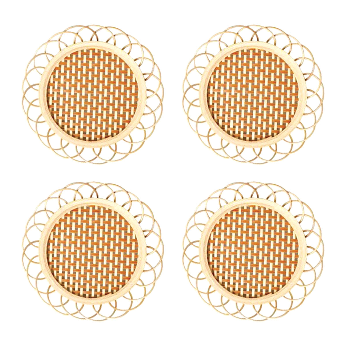 Bamboo Coaster Set | Modern, High-Quality Drink Mats