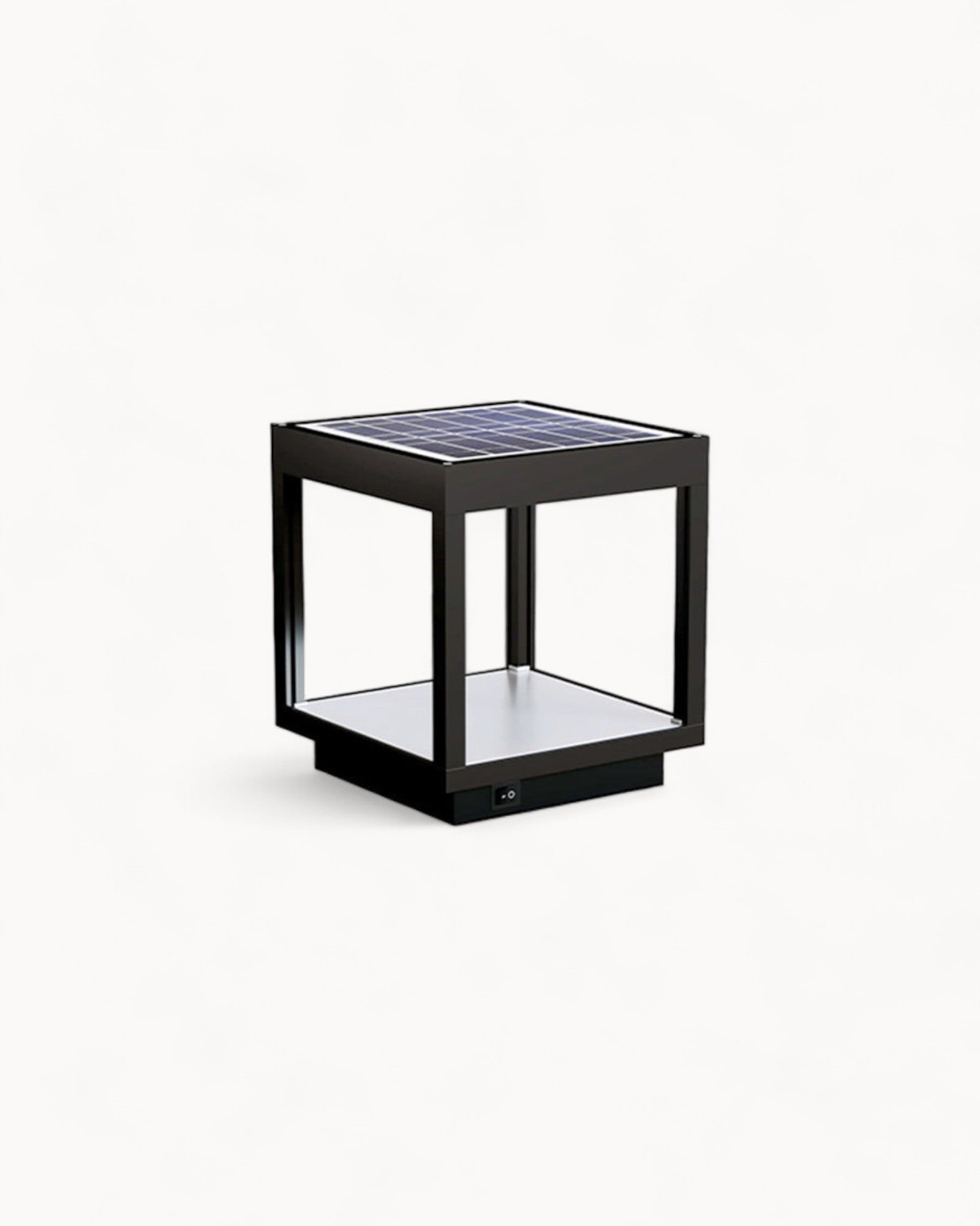 LED Outdoor Lamp - Modern Design - Black Square - Metal - Warm White - IP65