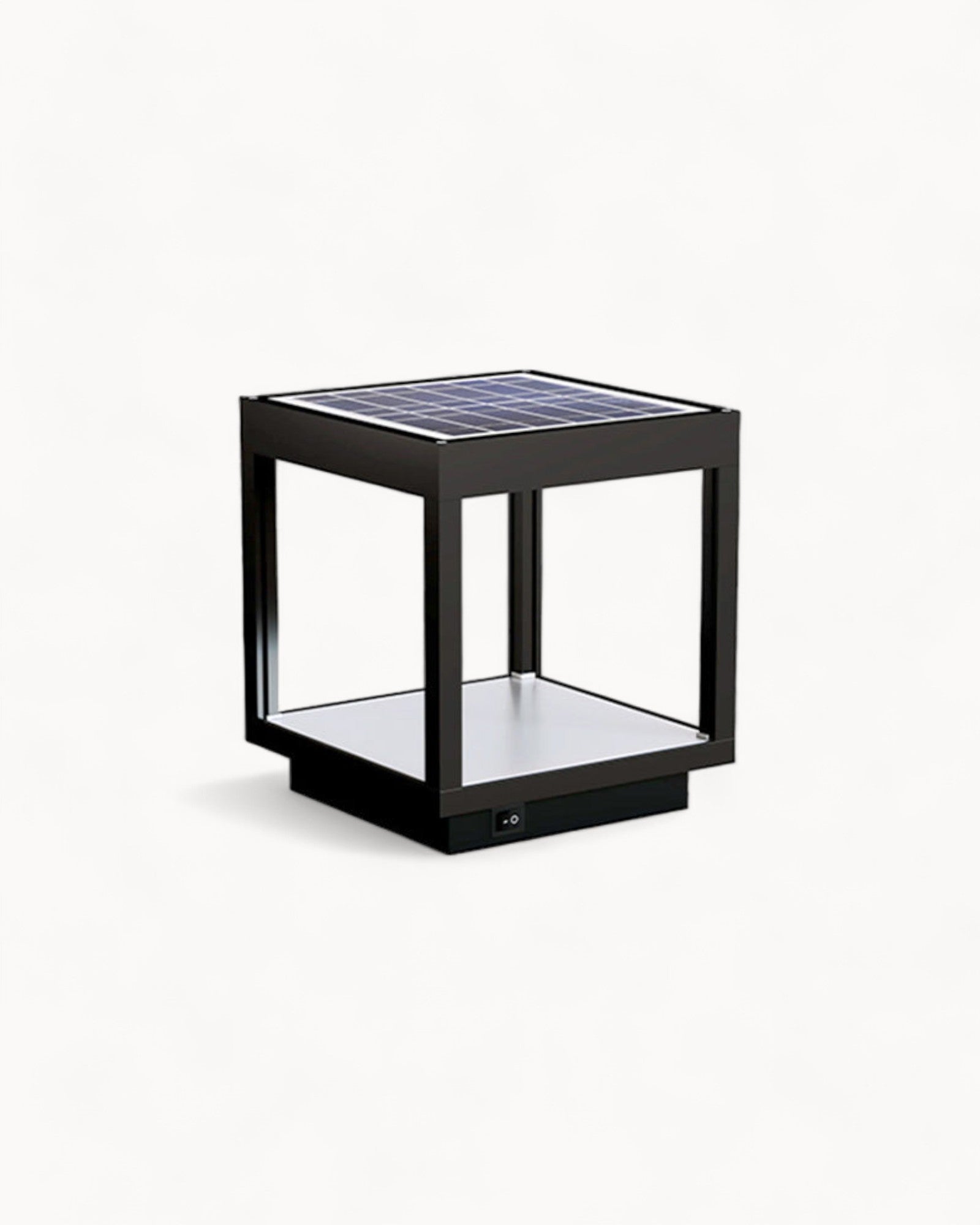 LED Outdoor Lamp - Modern Design - Black Square - Metal - Warm White - IP65