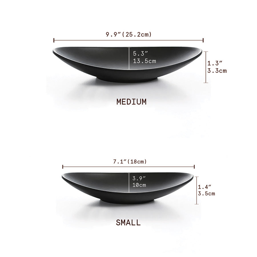 Black Oval Bowl | Modern Tableware for Stylish Dining