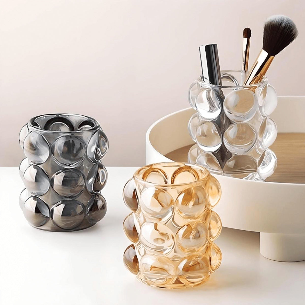 Bubble Glass Container | Stylish Decorative Storage Solution