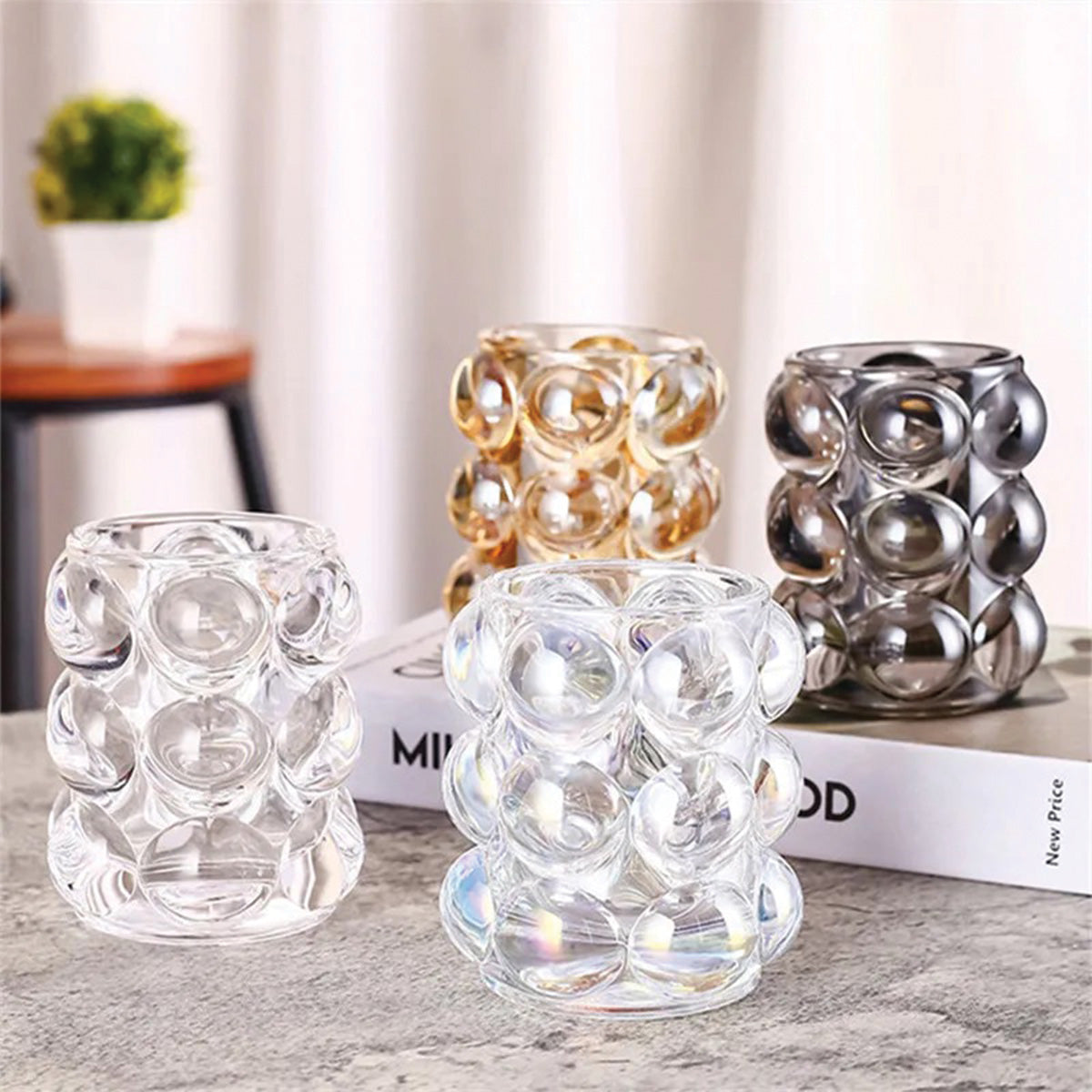 Bubble Glass Container | Stylish Decorative Storage Solution