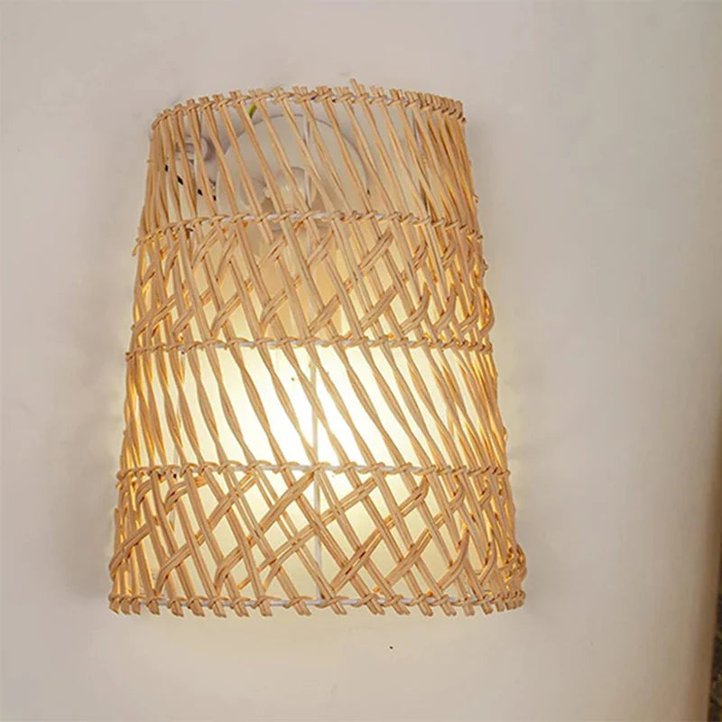 ArtisanElegance - Rattan Wall Lamp