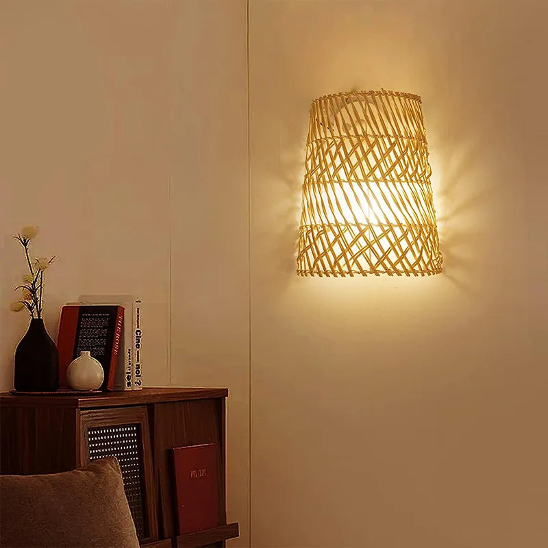 ArtisanElegance - Rattan Wall Lamp