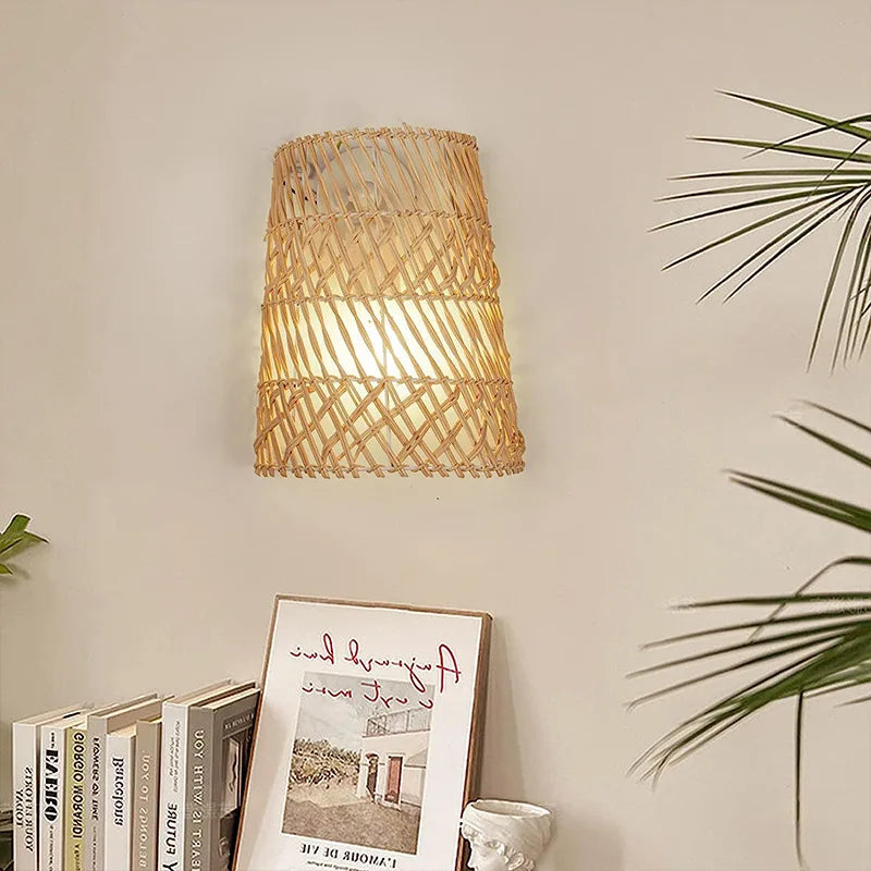 ArtisanElegance - Rattan Wall Lamp