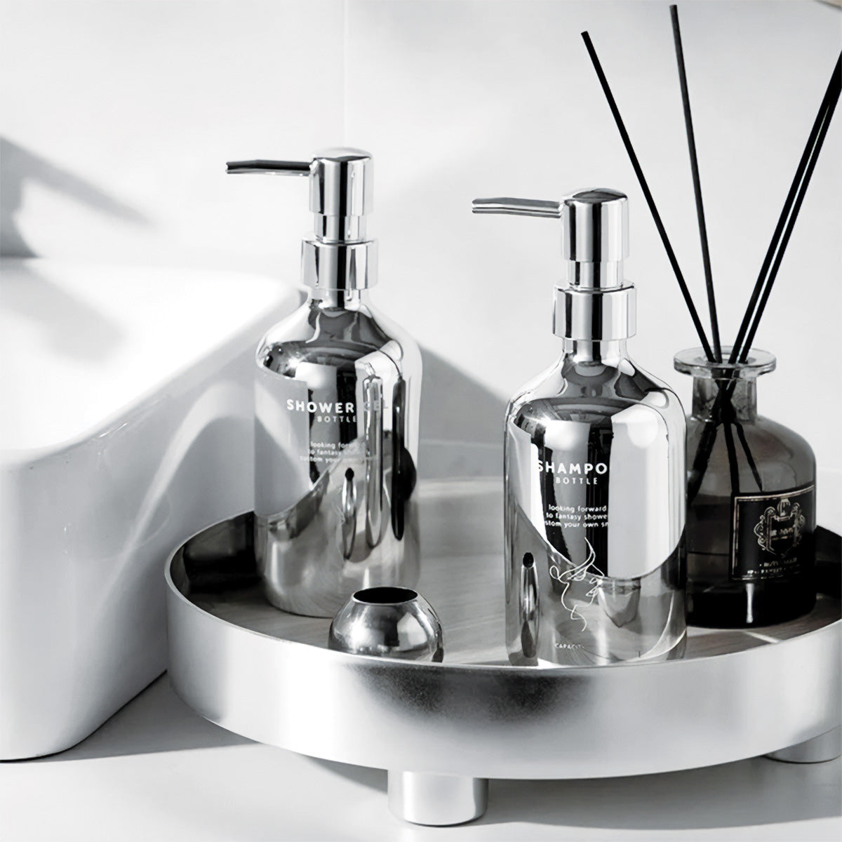 Chrome Soap Pump Set | Modern Design, Stylish Bathroom Accessory