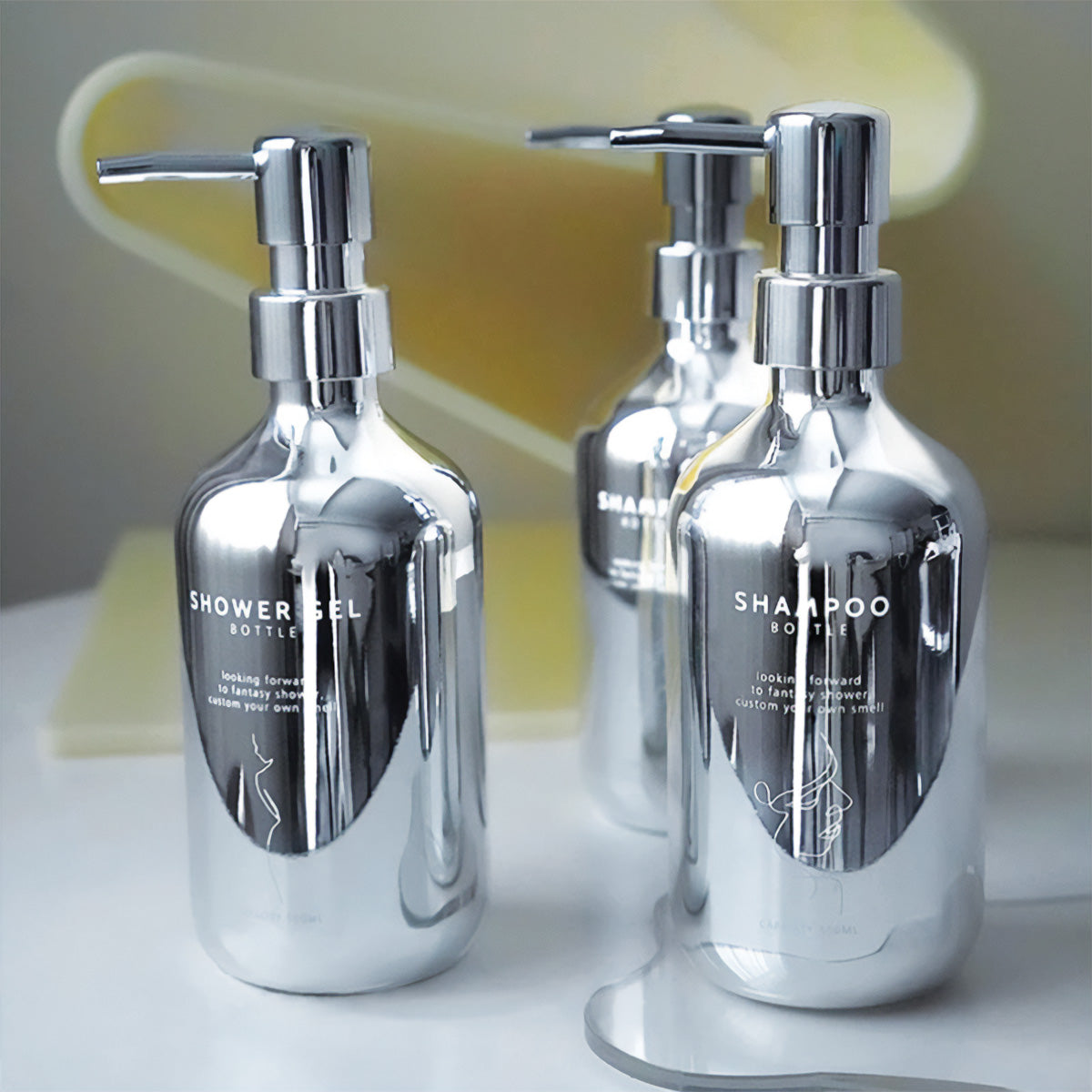 Chrome Soap Pump Set | Modern Design, Stylish Bathroom Accessory