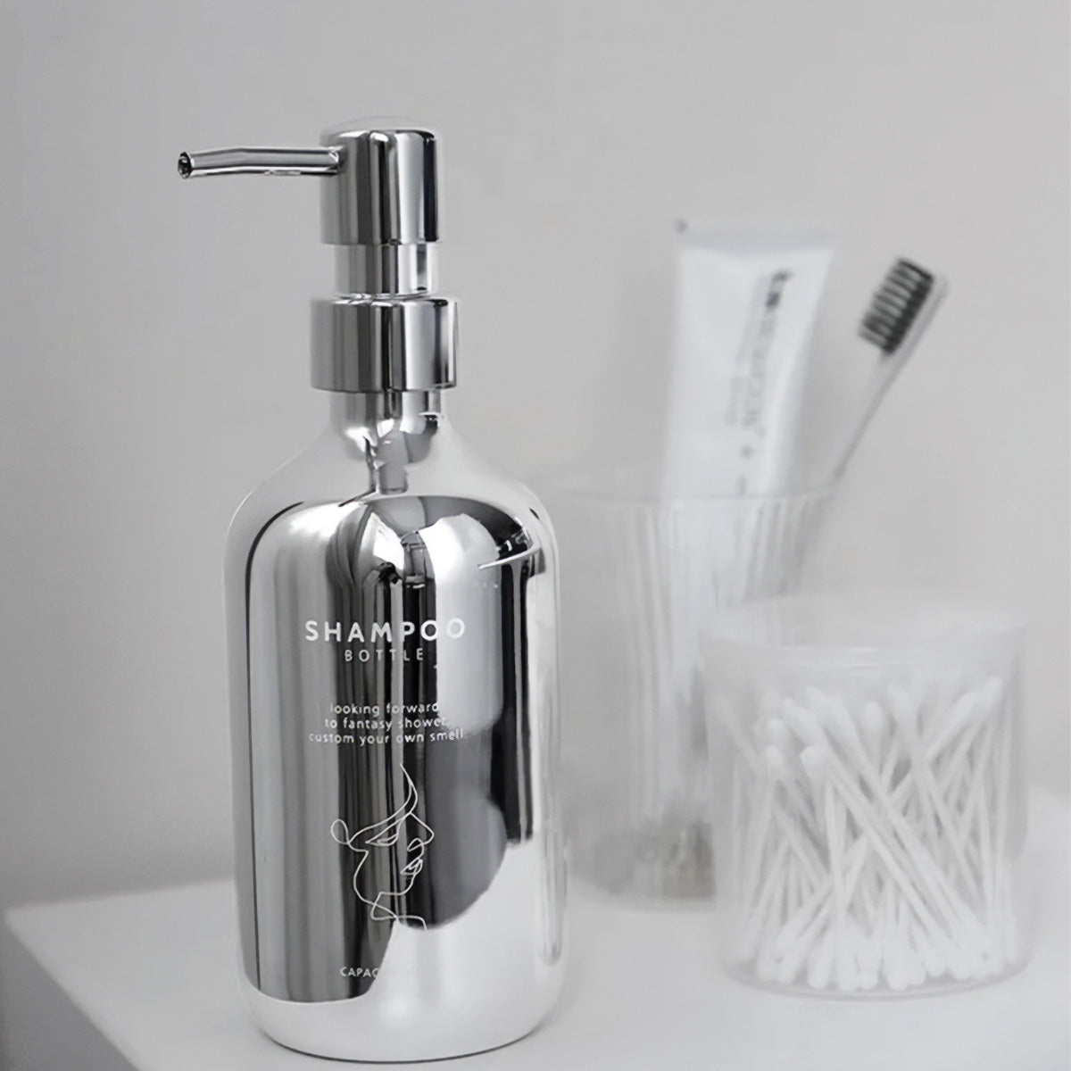 Chrome Soap Pump Set | Modern Design, Stylish Bathroom Accessory