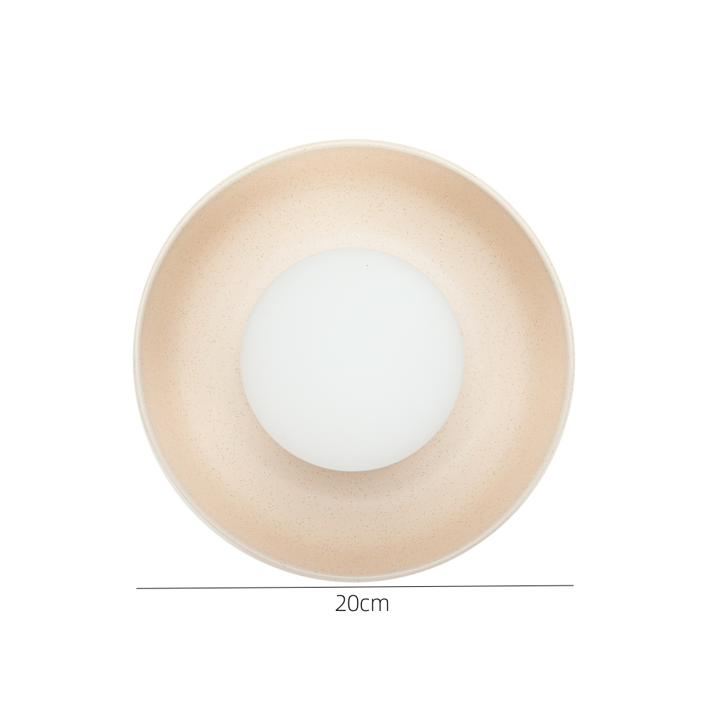 Modern Ceramic Stained Round Wall Light | Elegant Round Ceramic Design