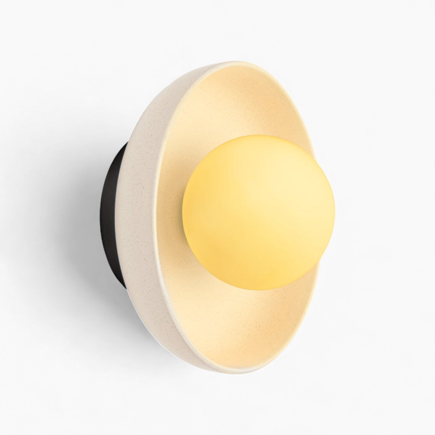 Modern Ceramic Stained Round Wall Light | Elegant Round Ceramic Design