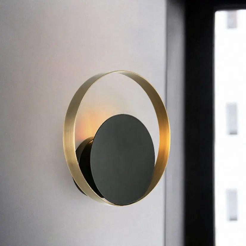 Nordic Gold & Black Wall Lights | Wired Metal Design, G9 LED, Up & Down Shade