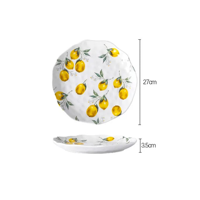 ZestVista - European Ceramic Plate Lemon