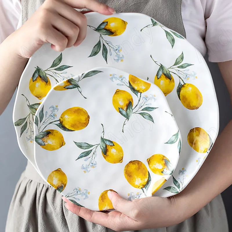 ZestVista - European Ceramic Plate Lemon