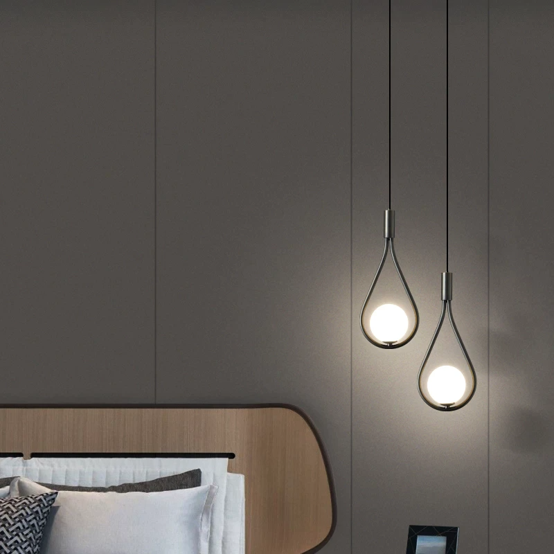 Modern Nordic Pendant Light | Adjustable Iron & Glass Design