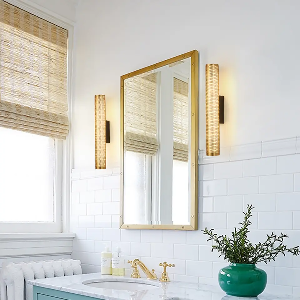 Luxurious Golden Wall Lights | LED Art Deco Style