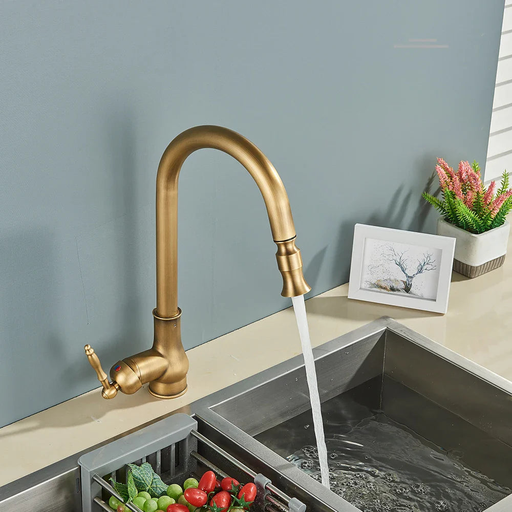 VintageTap – Antique Brass Kitchen Faucet