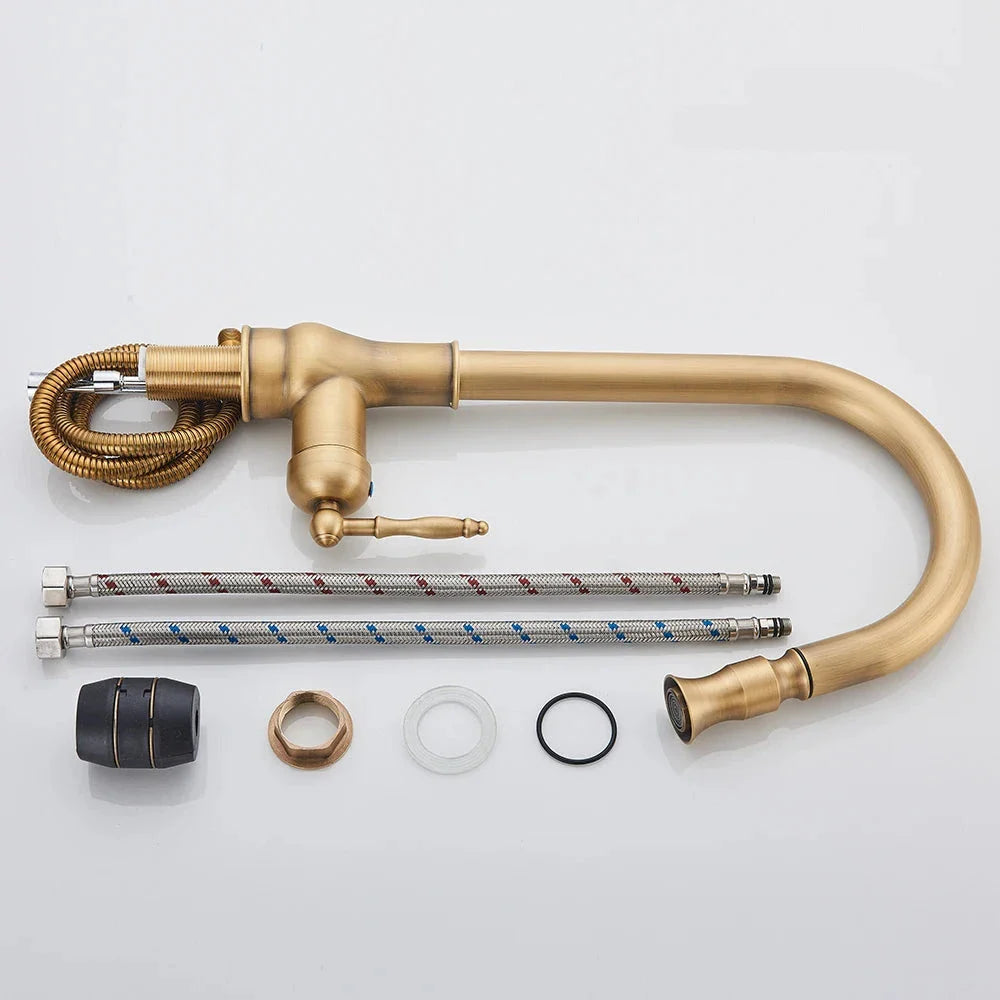 VintageTap – Antique Brass Kitchen Faucet