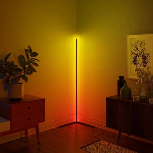 Futuristic RGB LED Floor Lamps | Remote & App Controlled Lighting