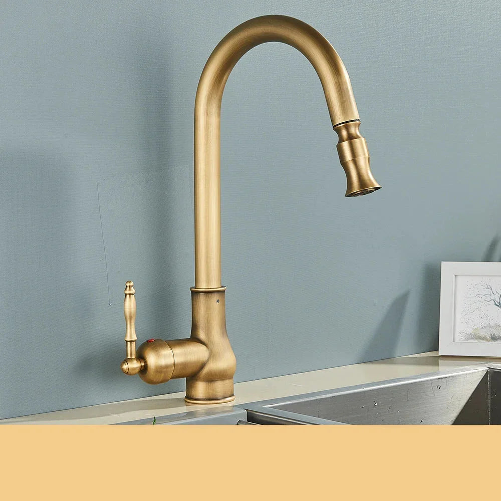 VintageTap – Antique Brass Kitchen Faucet