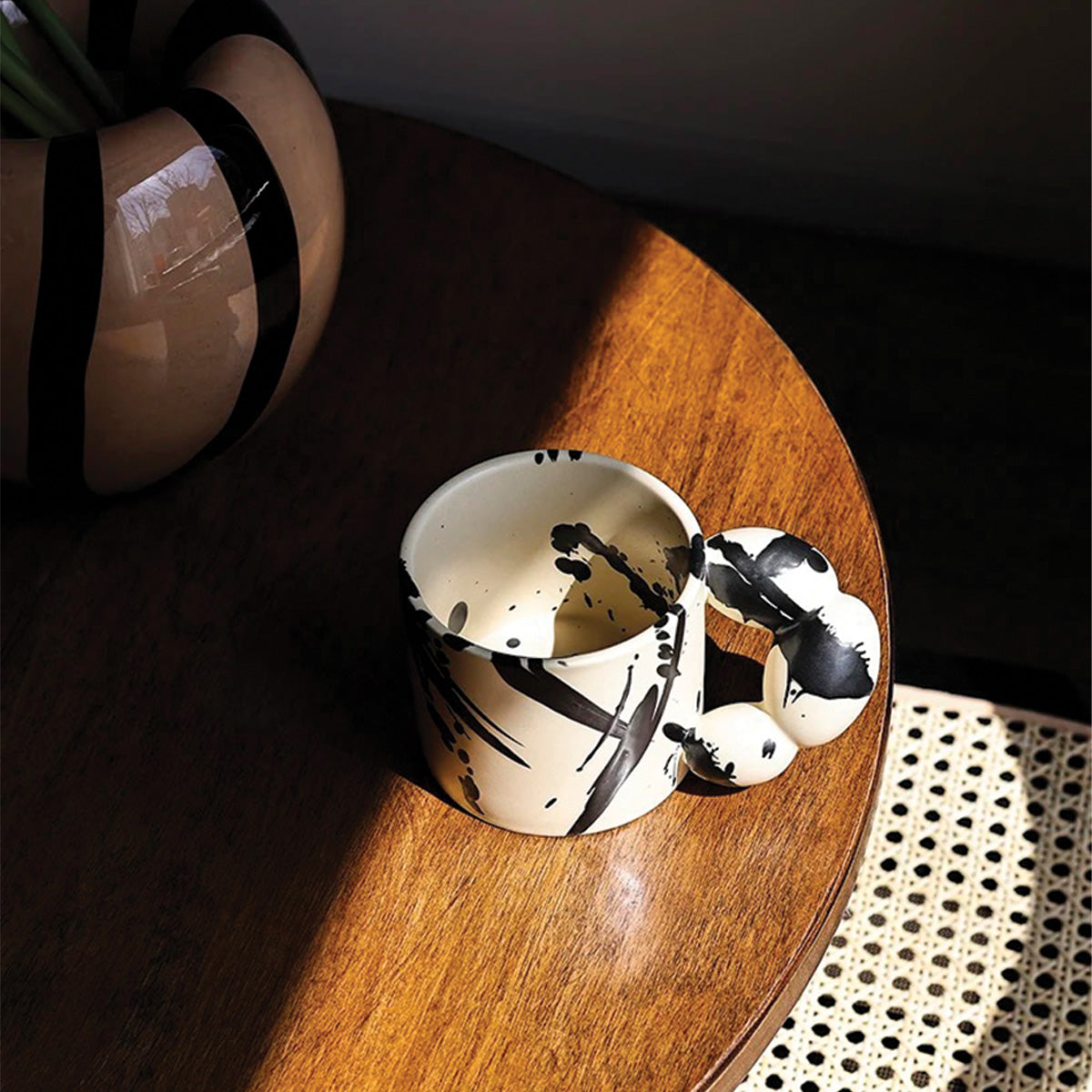 Splash Ink Ceramic Mug | Artistic Design, Durable Ceramic, Perfect for Coffee & Tea