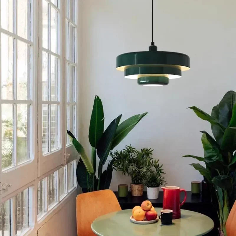 Modern Carbon Steel Pendant Lamp | E27 Light Source