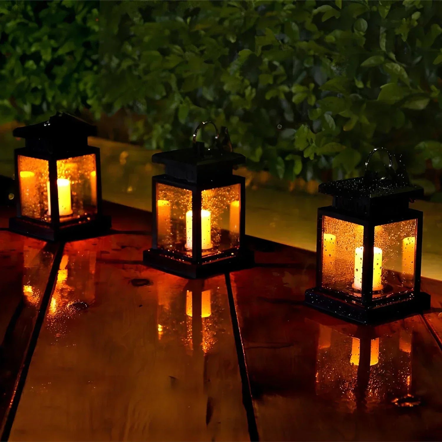 FloralGlow - Elegant Garden Lantern