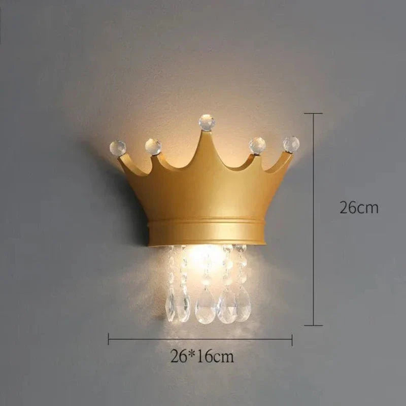 LuminaGlimmer - Crown Wall Sconce