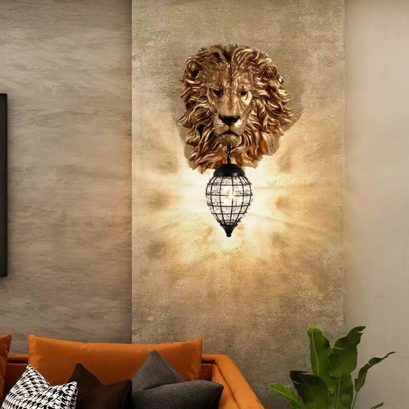 EuroStyle - Majestic Lion Head Light