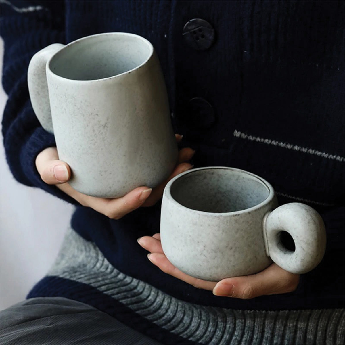 Louv Handmade Stone Mugs | Unique Ceramic Drinkware