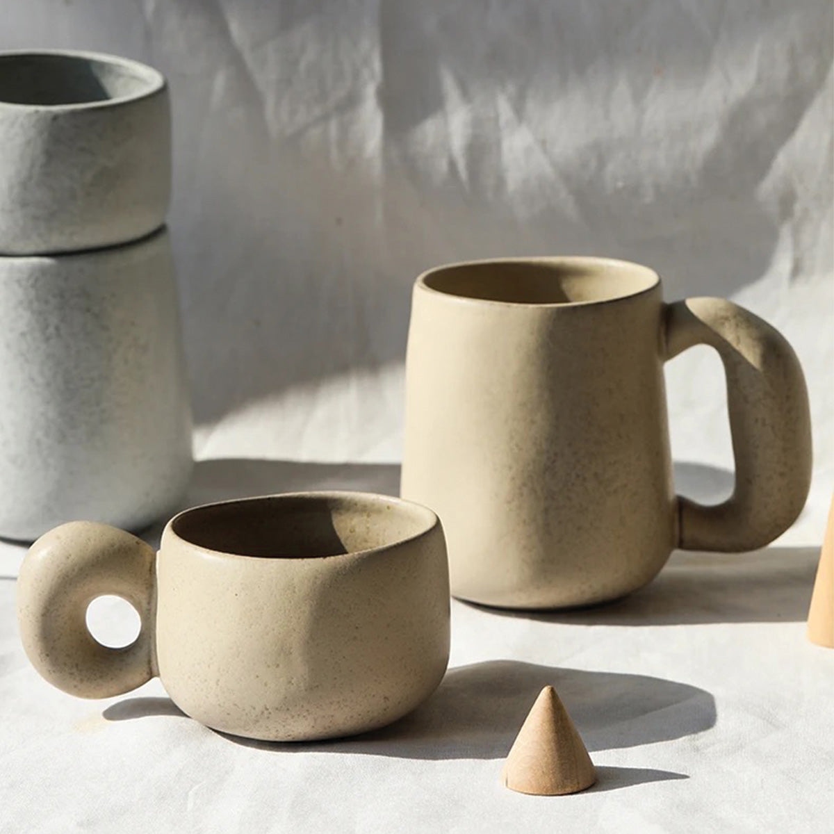 Louv Handmade Stone Mugs | Unique Ceramic Drinkware