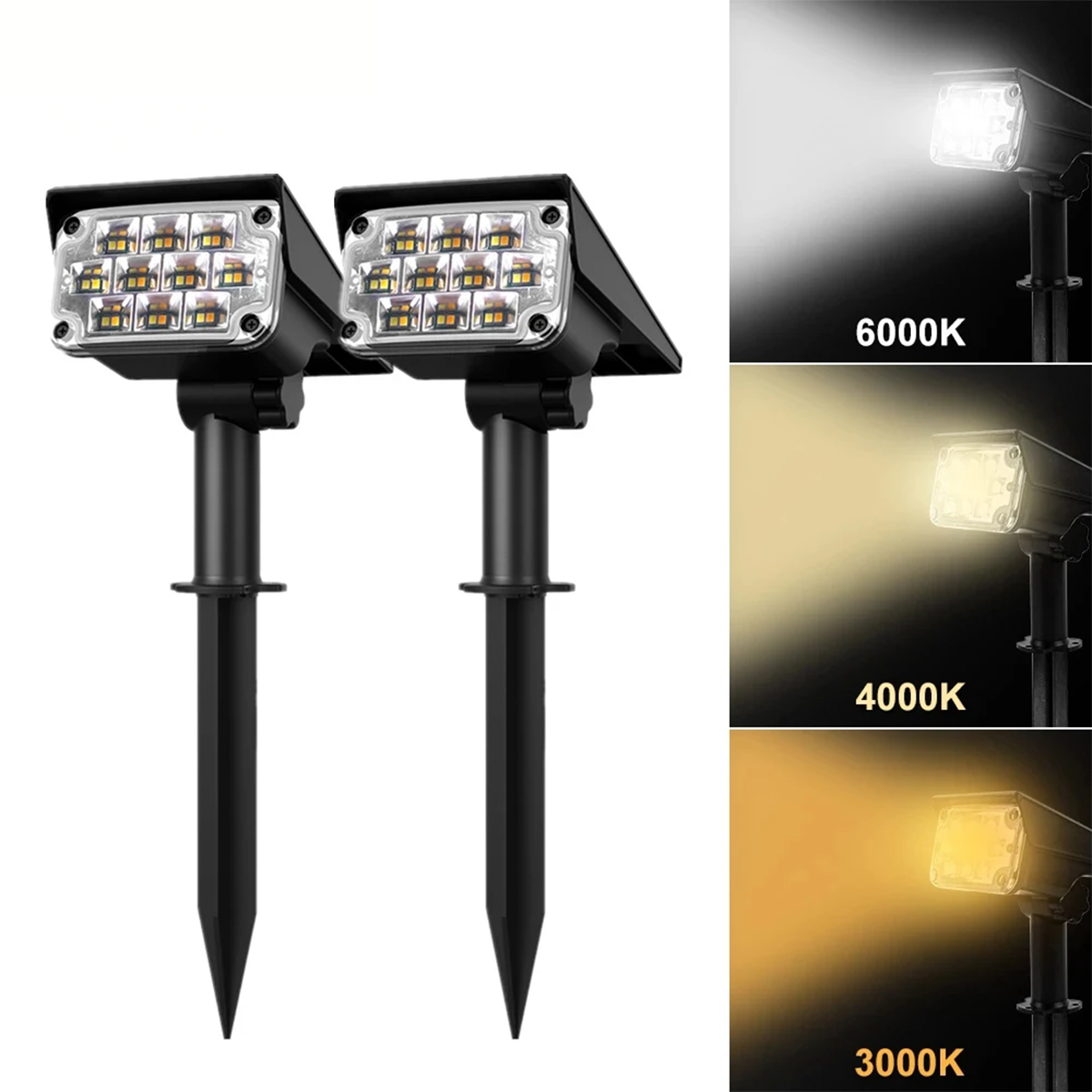 Wireless LED Solar | Garden Spotlights Deluxe