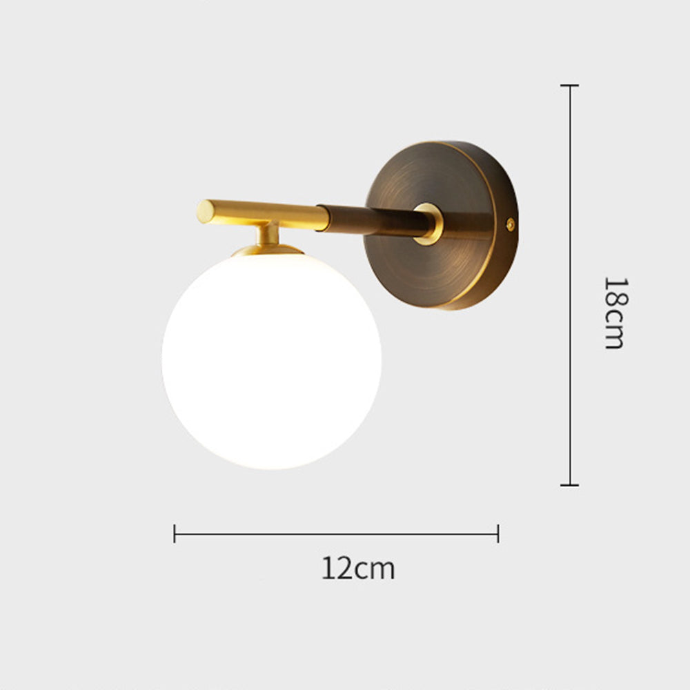 Modern Copper Ball Wall Light | Versatile G9 LED Wall Lamp