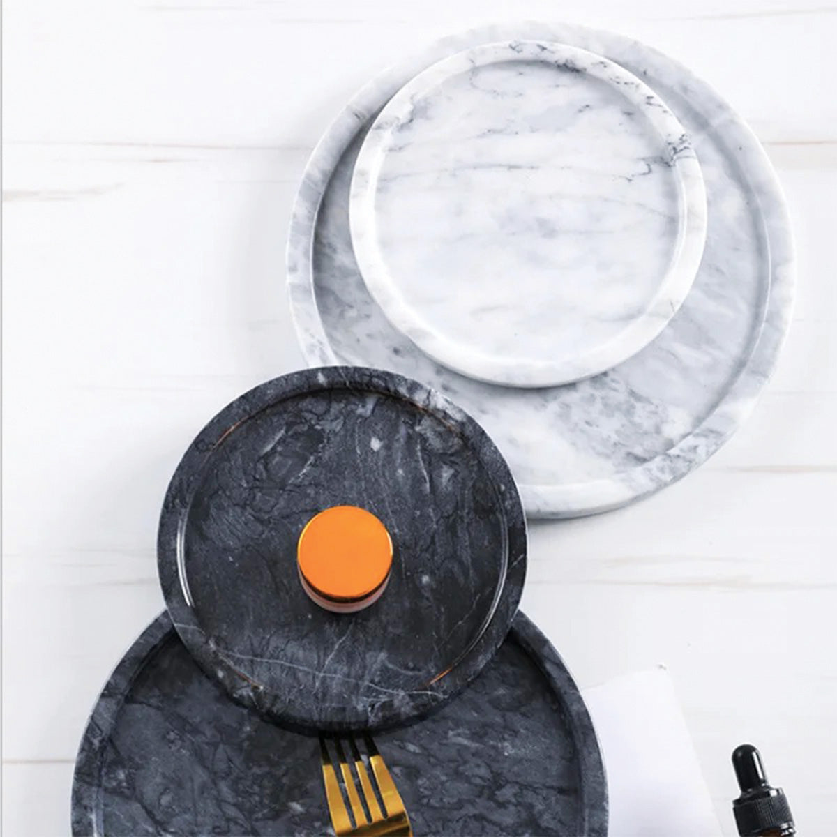 Round Marble Tray | Premium Quality for Sophisticated Table Settings