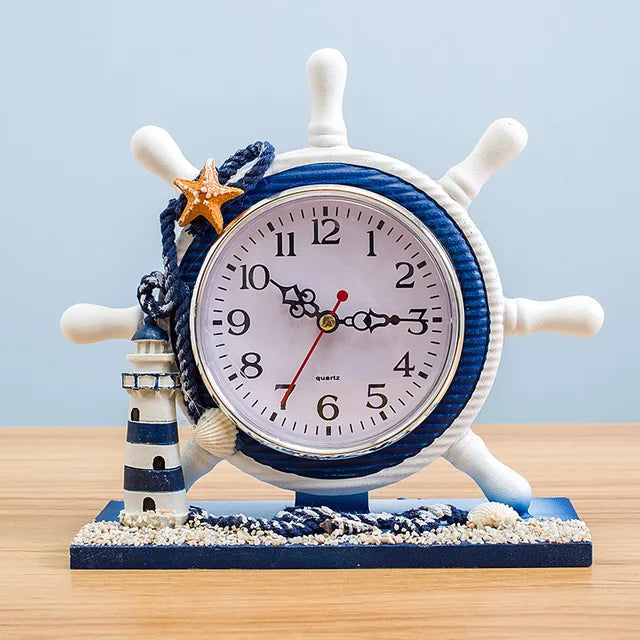 CoastalCompass - Mediterranean Style Wall Clock